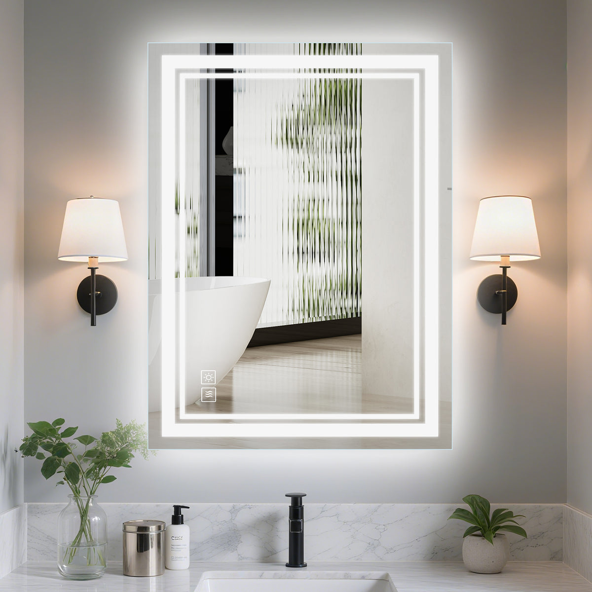 32"x 24" LED Mirror for Bathroom
