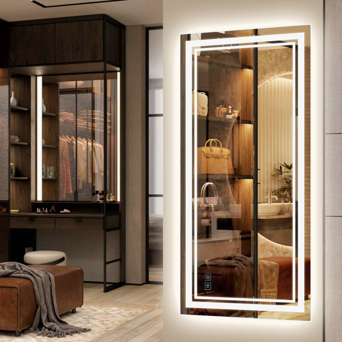 72"x36" LED Mirror for Bathroom